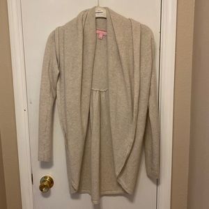 Lilly Pulitzer cashmere shawl sweater size M